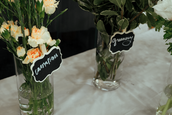 Carnations for the Bouquet Bar at the Bridal Party